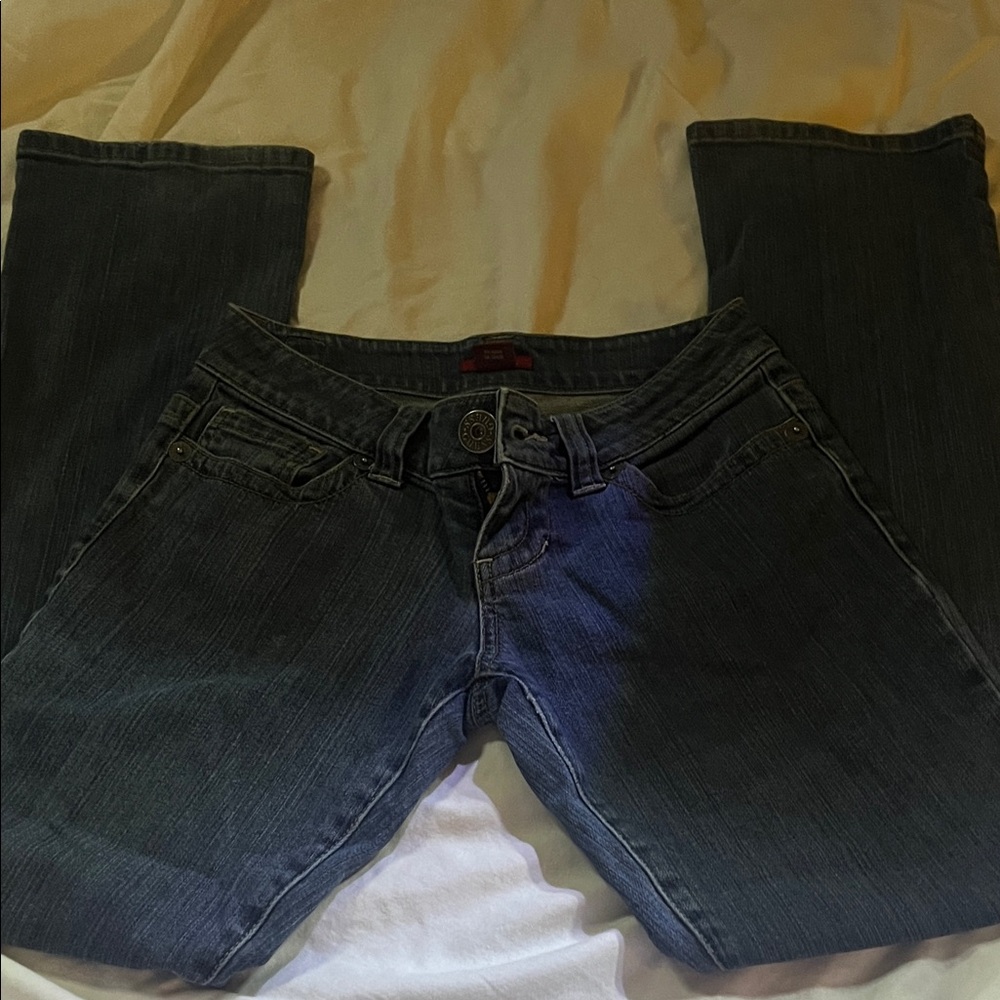 Classic Denim Boot Cut Women's Jeans vintage ultra low rise